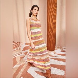 Ulla Johnson Gaia Wavy-Stripes Knit Maxi Dress